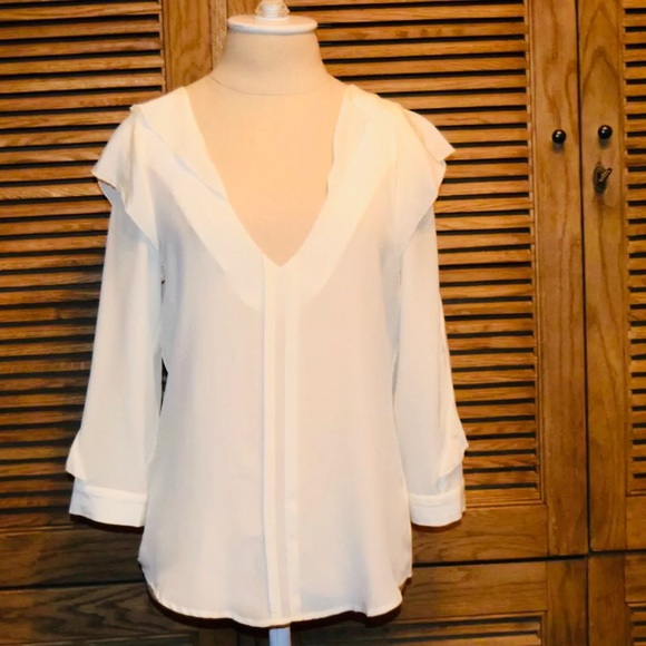 Beautiful Rebecca Minkoff "Erin" Silk Blouse - Picture 3 of 6